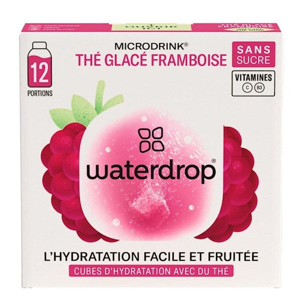 Tennisschläger Waterdrop Ice Tea Himbeere Microdrink x12