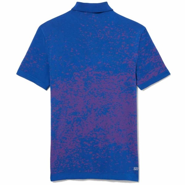 Polo Lacoste Sport Roland Garros Blu Rosa