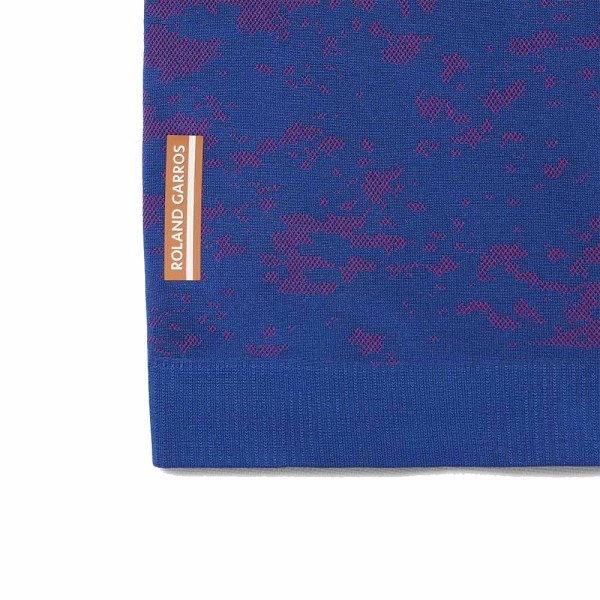 Polo Lacoste Sport Roland Garros Blu Rosa