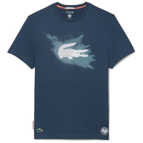 Camiseta Unisex Azul Marino Lacoste Roland Garros 1