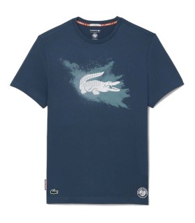 Unisex Navy Blue T-shirt Lacoste Roland Garros