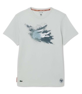 Camiseta Unisex Gris Lacoste Roland Garros 1