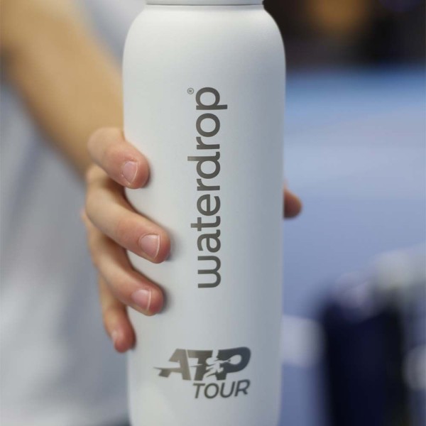Bottiglia Termica Waterdrop ATP Tour Bianca | Ipontennis