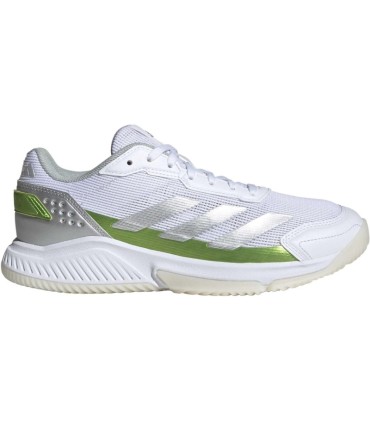 Zapatillas Adidas Courtquick Padel Blanco Plata Verde Mujer Oferta + Barato 1