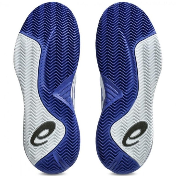 Asics Gel Resolution X Clay Weiß Kobalt Blau Tennisschuhe | Ipontennis