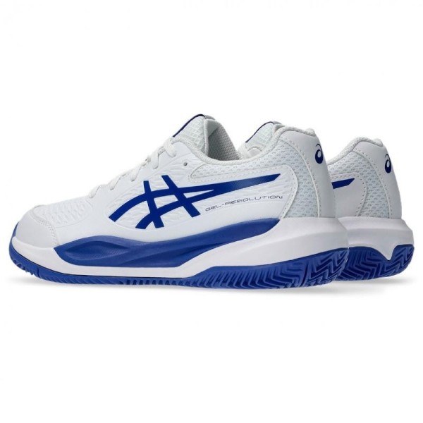 Zapatillas Asics Gel Resolution X Clay GS Blanco Azul Cobalto Junior Oferta + Barato 5