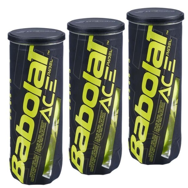 Babolat Ace Tripack Padel (3 Röhren mit 3 Bällen)