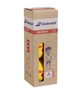 Caixa de 3 bolas Babolat Red Foam.