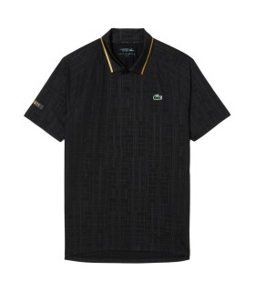 Polo de Tennis Lacoste Novak Djokovic sur Court Noir 1