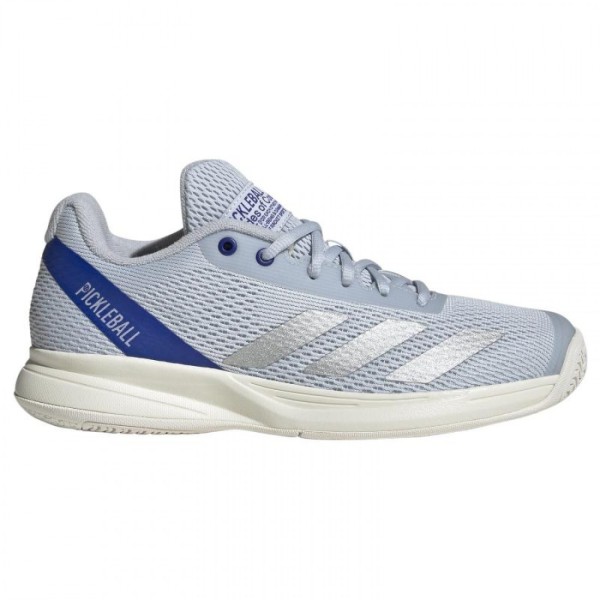 Scarpe Adidas Pickleball Courtflash Blu Argento Donna Offerta + Economico 1