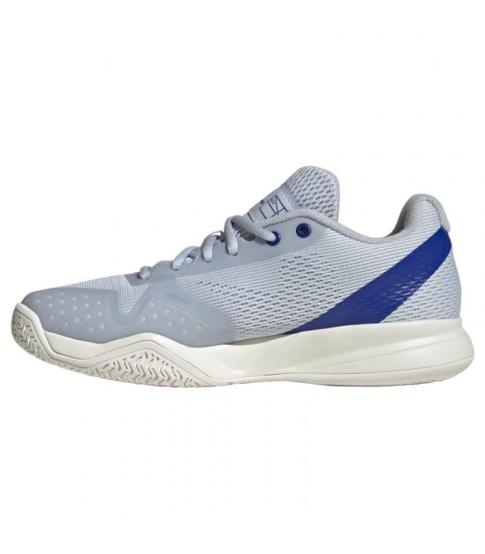 Chaussures Adidas Pickleball Courtflash Bleu Argent Femme Offre + Pas Cher 3