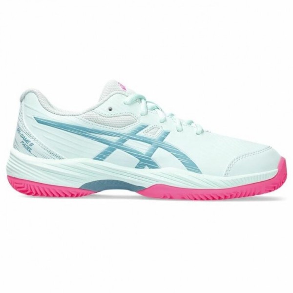 Chaussures Asics Gel Game Padel 9 Menthe Gris Bleu Junior 1