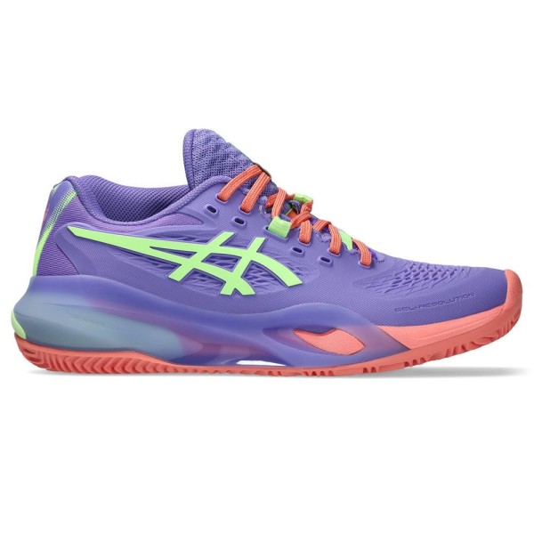 Chaussures Asics Gel Resolution X Padel Femme Violettes / Vertes 1