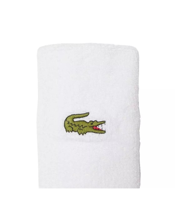 Muñequeras Lacoste Sport azul marino y blanco 2