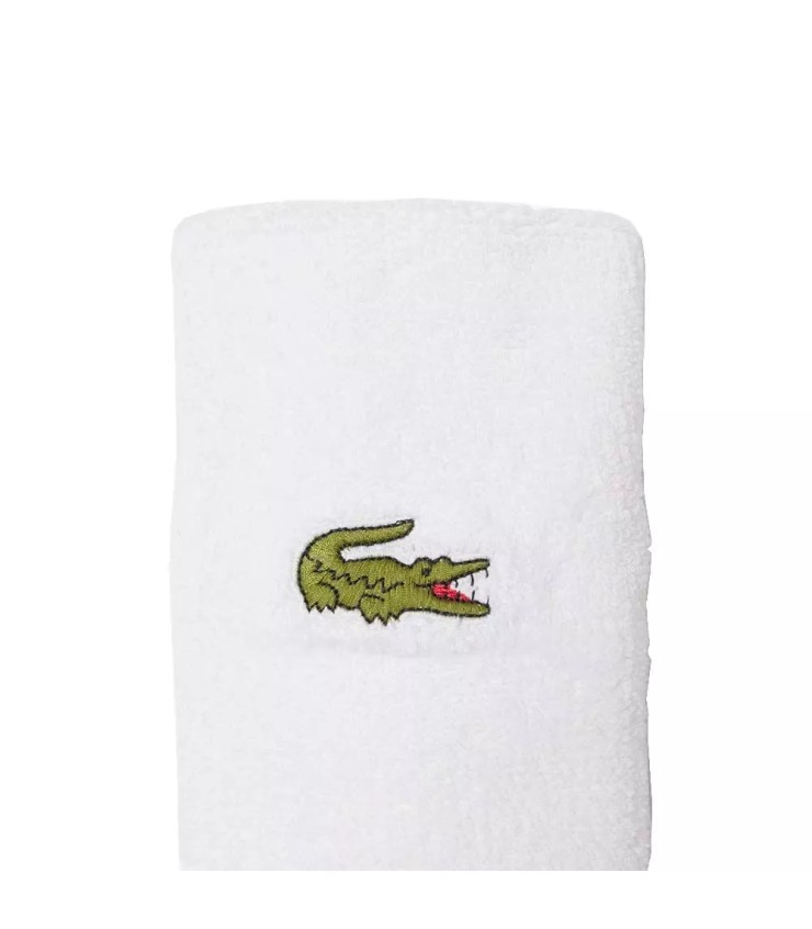 Muñequeras Lacoste Sport azul marino y blanco 2