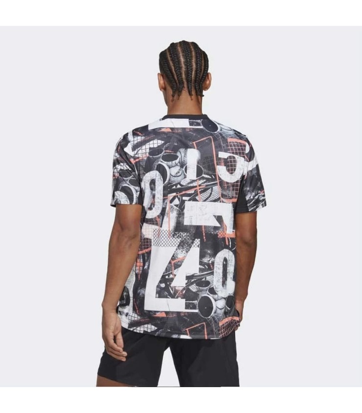 Camiseta Adidas Club con Gráfico Impreso 3