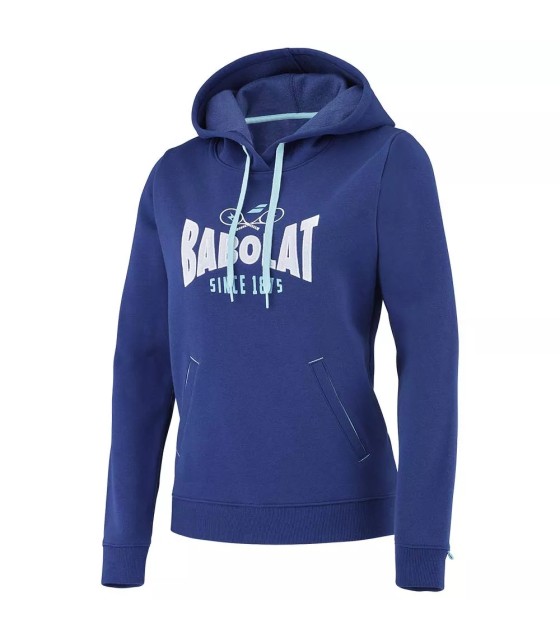 Felpa con cappuccio blu da donna di Babolat Esercizio | Ipontennis