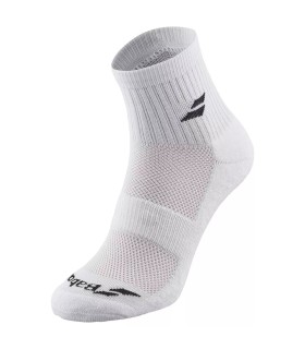 Pack de 3 paires de chaussettes blanches Babolat Quarter