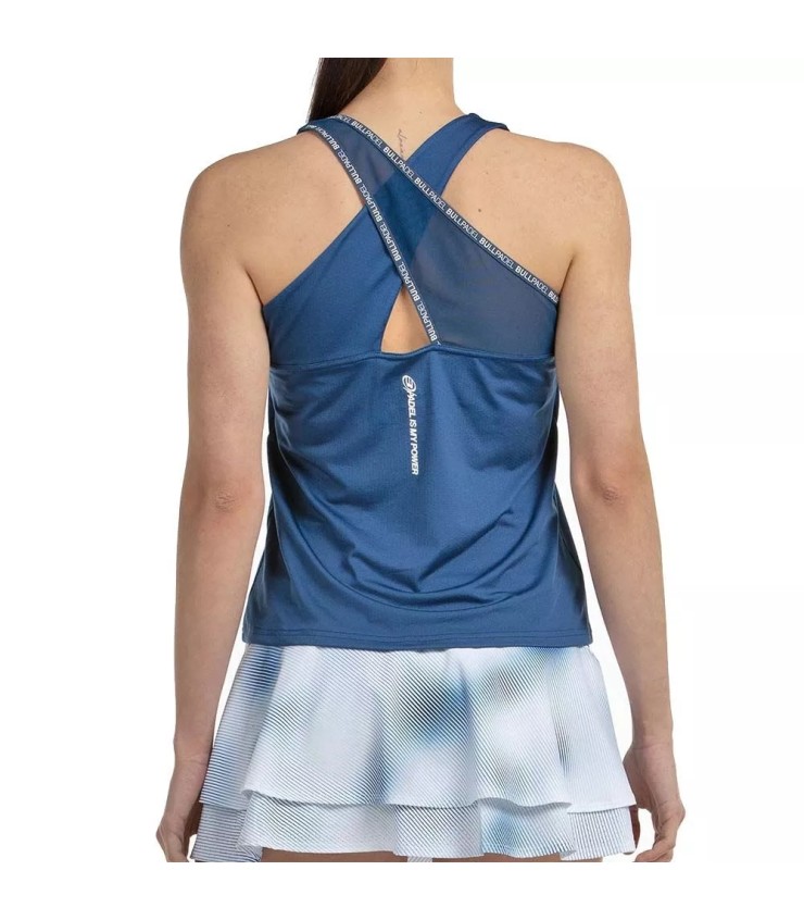 Blaues ärmelloses Bullpadel Daca-Shirt | Ipontennis