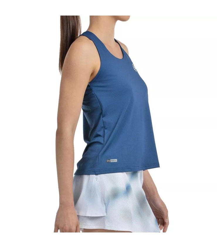 Blaues ärmelloses Bullpadel Daca-Shirt | Ipontennis