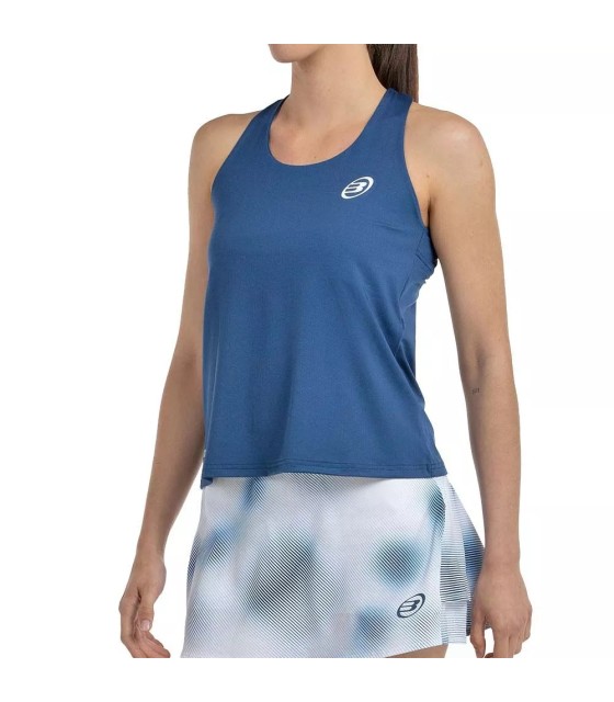 Blaues ärmelloses Bullpadel Daca-Shirt | Ipontennis