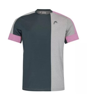 Head Padel Tech T-Shirt Grau Rosa | Ipontennis