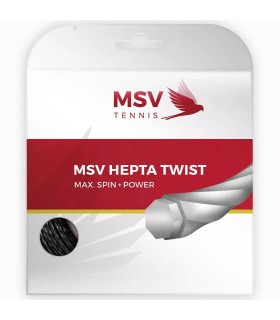 String MSV Hept twist schwarz 12m | Ipontennis