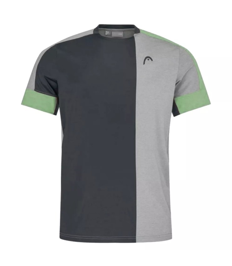 Maglietta Head Play Tech Blu Marino Verde | Ipontennis