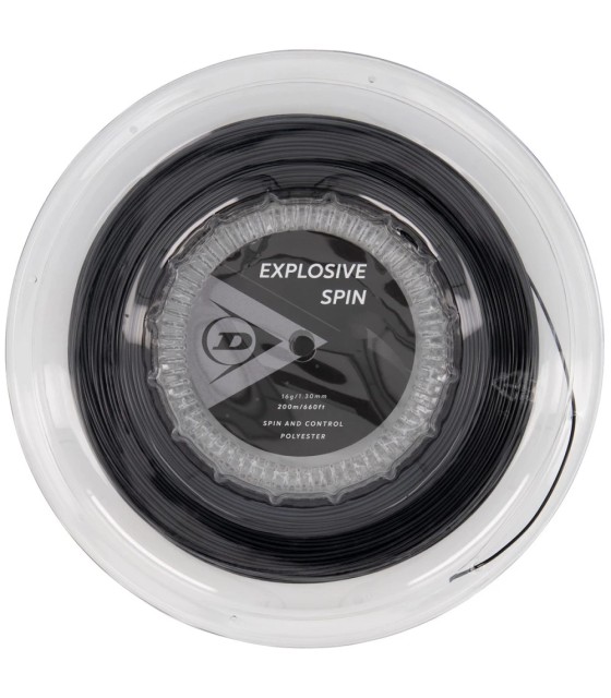 Bobine Dunlop Explosive Spin Noire 200m | IPONTENNIS