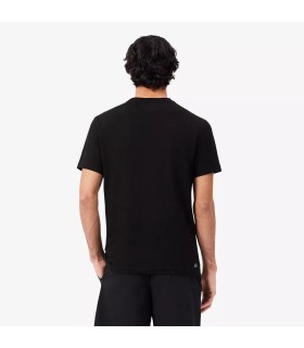 Camiseta preta gráfica Lacoste Sport | Ipontennis
