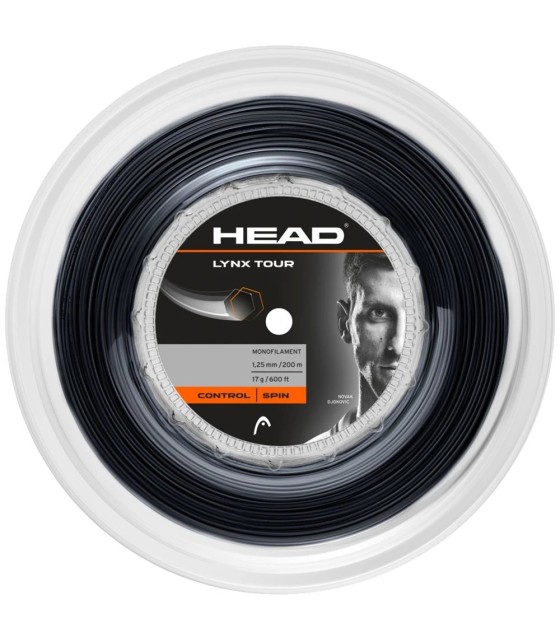 200m reel of Head Lynx Tour Black | IPONTENNIS