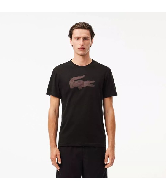 T-SHIRT SPORTIVA LACOSTE NERA | Ipontennis