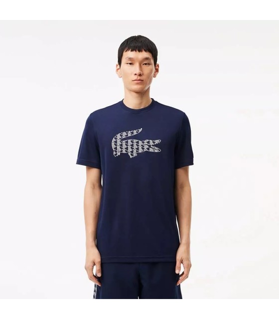 Marineblaues T-Shirt von Lacoste | Ipontennis