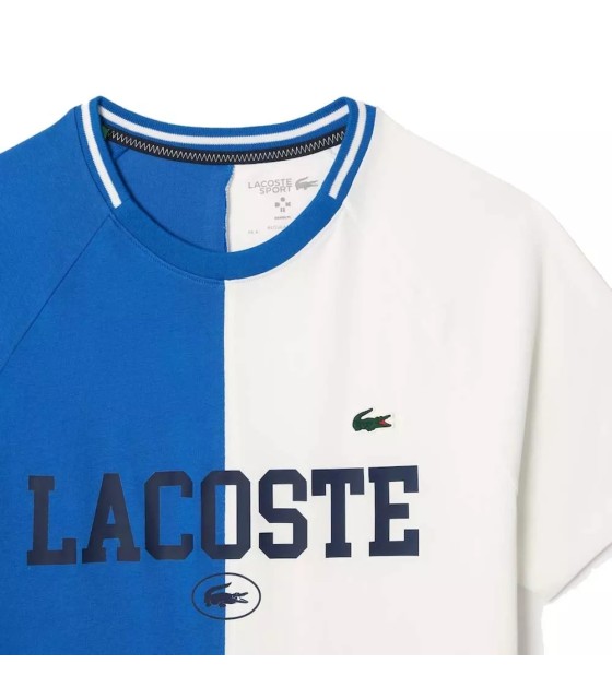 Camiseta Azul / Blanca Lacoste Sport x Daniil Medvedev 2