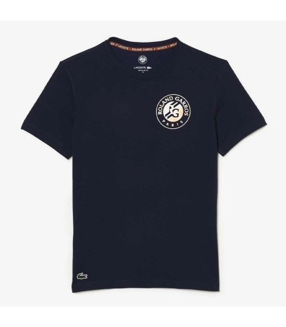 Camiseta Azul Marino Lacoste Sport Roland Garros 1