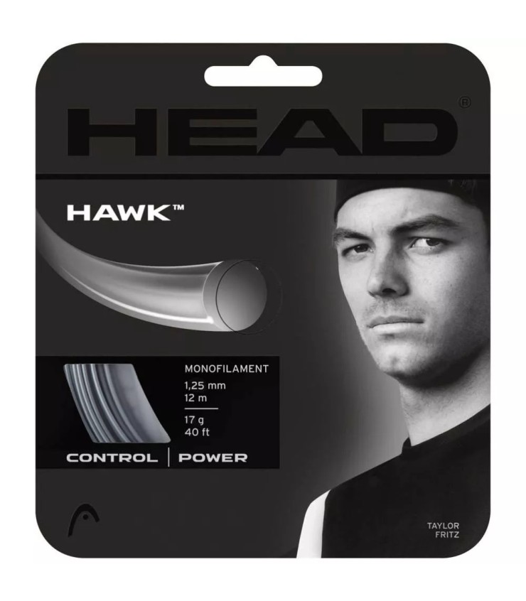 SCHNUR HEAD HAWK GRIS 12M ist ein sehr schwieriger Fall | IPONTENNIS