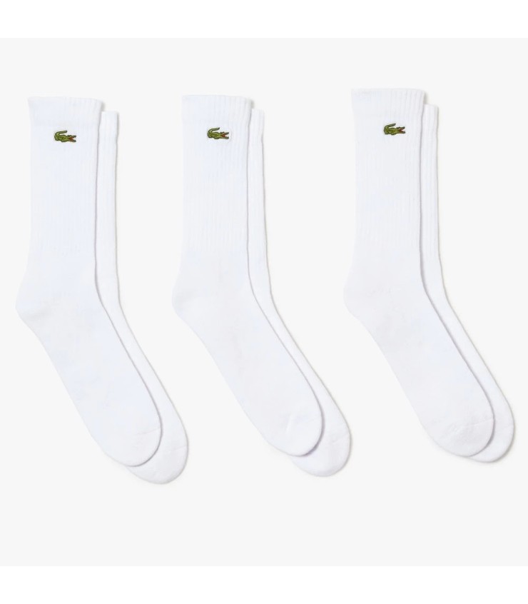 Meias Brancas Lacoste Sport x 3