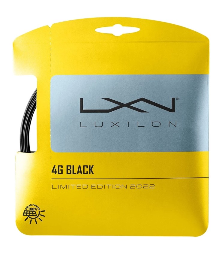 Luxilon 4G Saite Schwarz 12m | IPONTENNIS