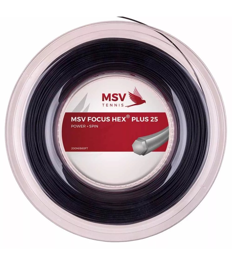 200m reel of MSV Focus HEX Plus 25 string | IPONTENNIS