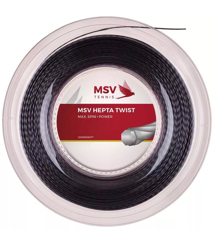 Bobine MSV Hepta Twist Noire 200m | IPONTENNIS