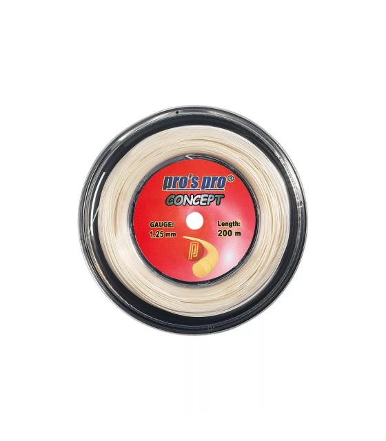 Bobina Pro s Pro Concept White 200mThis text refers to a 200m reel of Pro's Pro Concept White tennis string. | IPONTENNIS