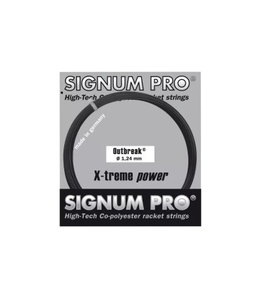 Cuerda Signum Pro Outbreak 12m translates to "Signum Pro Outbreak 12m string" in English. | IPONTENNIS