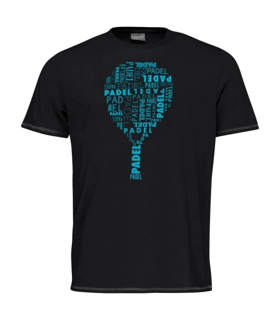 T-shirt Noire avec Erreur Typographique sur la Head | Ipontennis
