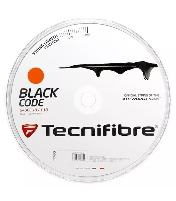 Rolo de corda Tecnifibre Black Code Fire 200m | IPONTENNIS