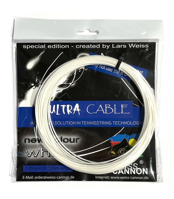 Corda Weisscannon Ultra Cable Branca 12m | IPONTENNIS