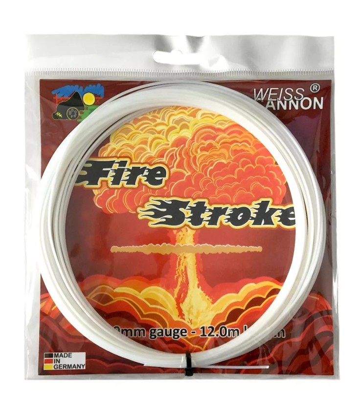 Weisscannon Fire Stroke White 12m String | IPONTENNIS