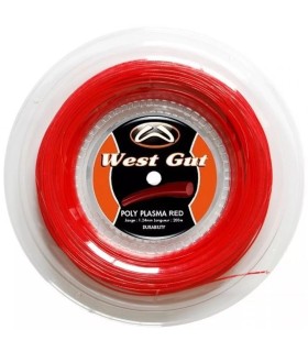 200m spool of West Gut Poly Plasma Red MT21 String | Ipontennis