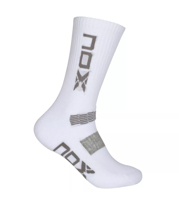 Calcetines Nox Crew Blancos 1