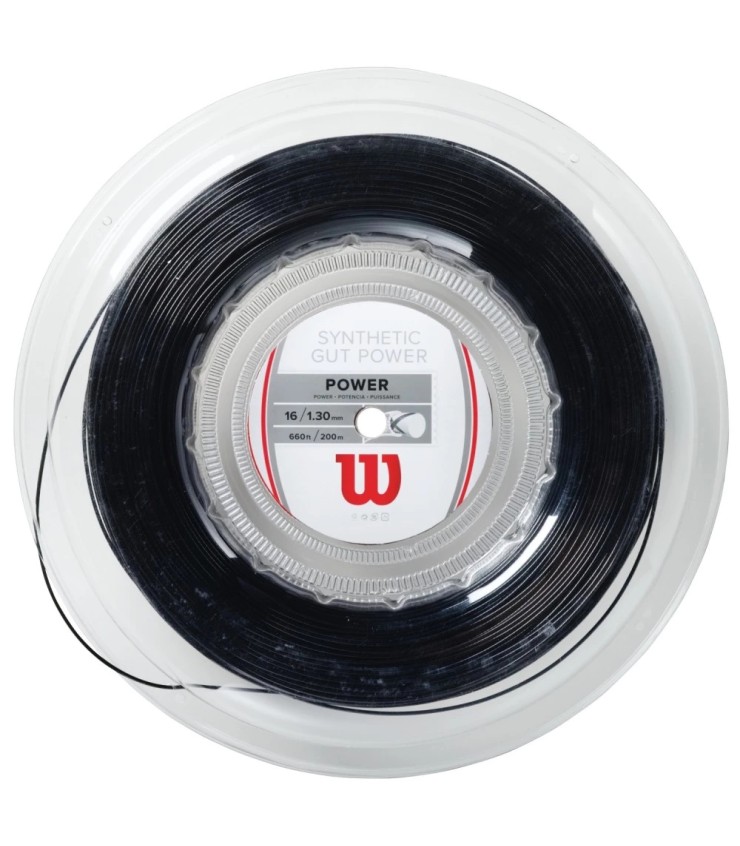 200m reel of Wilson's powerful black synthetic rope | IPONTENNIS