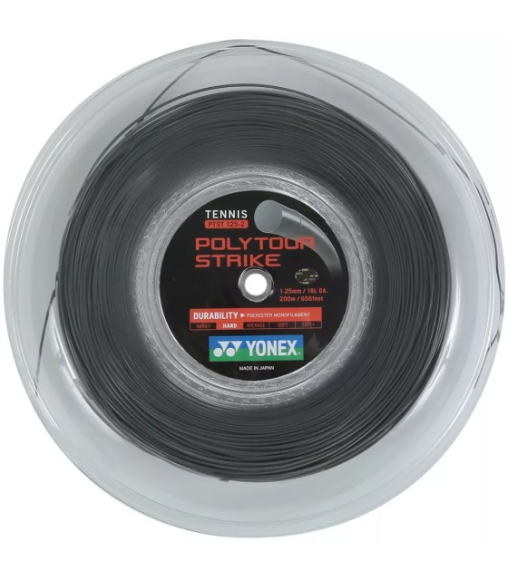 Yonex Poly Tour Strike Gray 200m string reel | IPONTENNIS